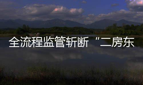二房断东利益链管斩程监全流非法