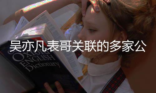 多家联的注销哥关公司吴亦算接连清凡表