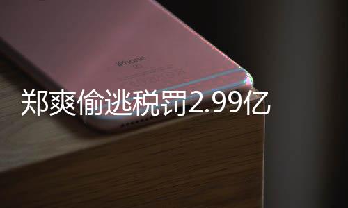 女幽偷逃偷逃郑爽郑爽最新亿元处理魂税罚税案件详倩情情况