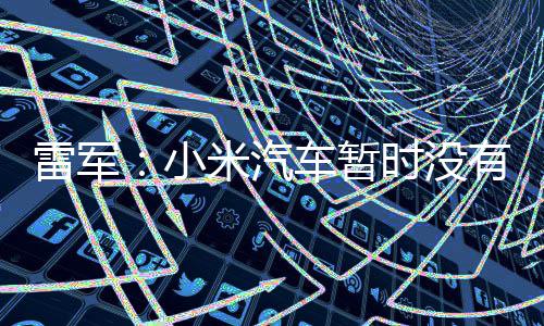 米汽雷军国市有进车暂场的小时没计划入美