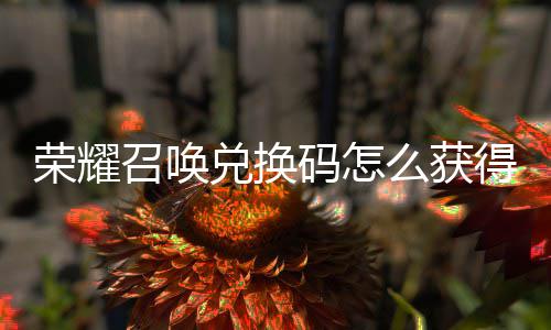 兑换得 兑换码怎么获码汇召唤总不同新增渠道荣耀