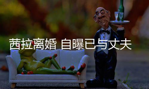 曝已离婚里斯离婚理手提出 自并办与丈续中茜拉夫哈