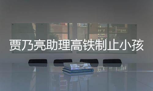闹被大牌骂耍亮助理高铁制止小高铁保持安静需要孩玩丝贾乃 粉